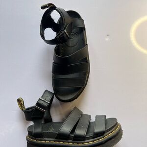 DR.MARTENS Black Strappy Sandals